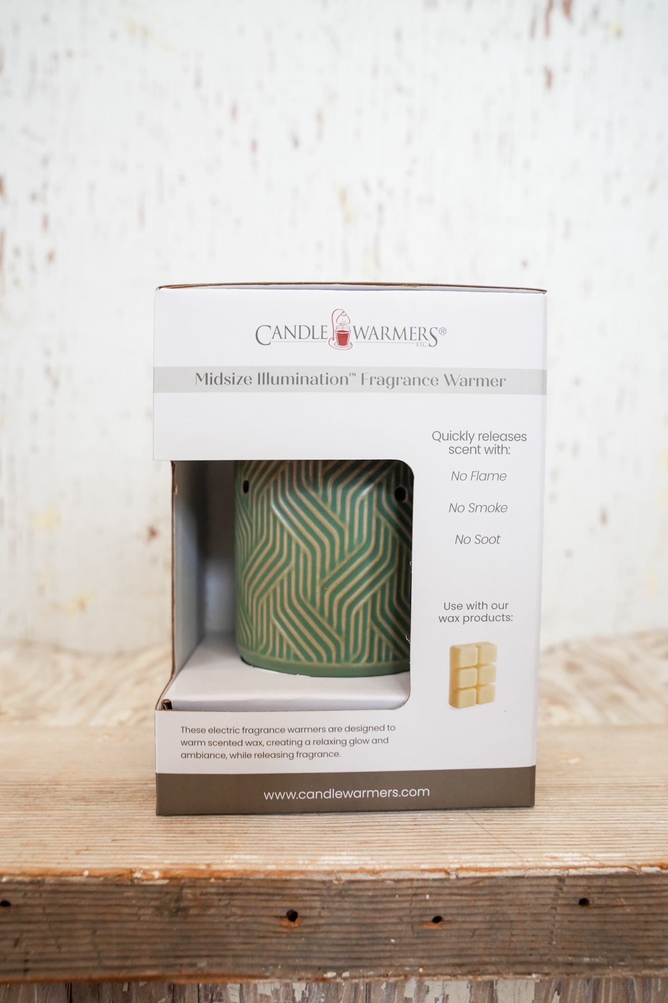 CANDLE WARMER MIDSIZE JADE