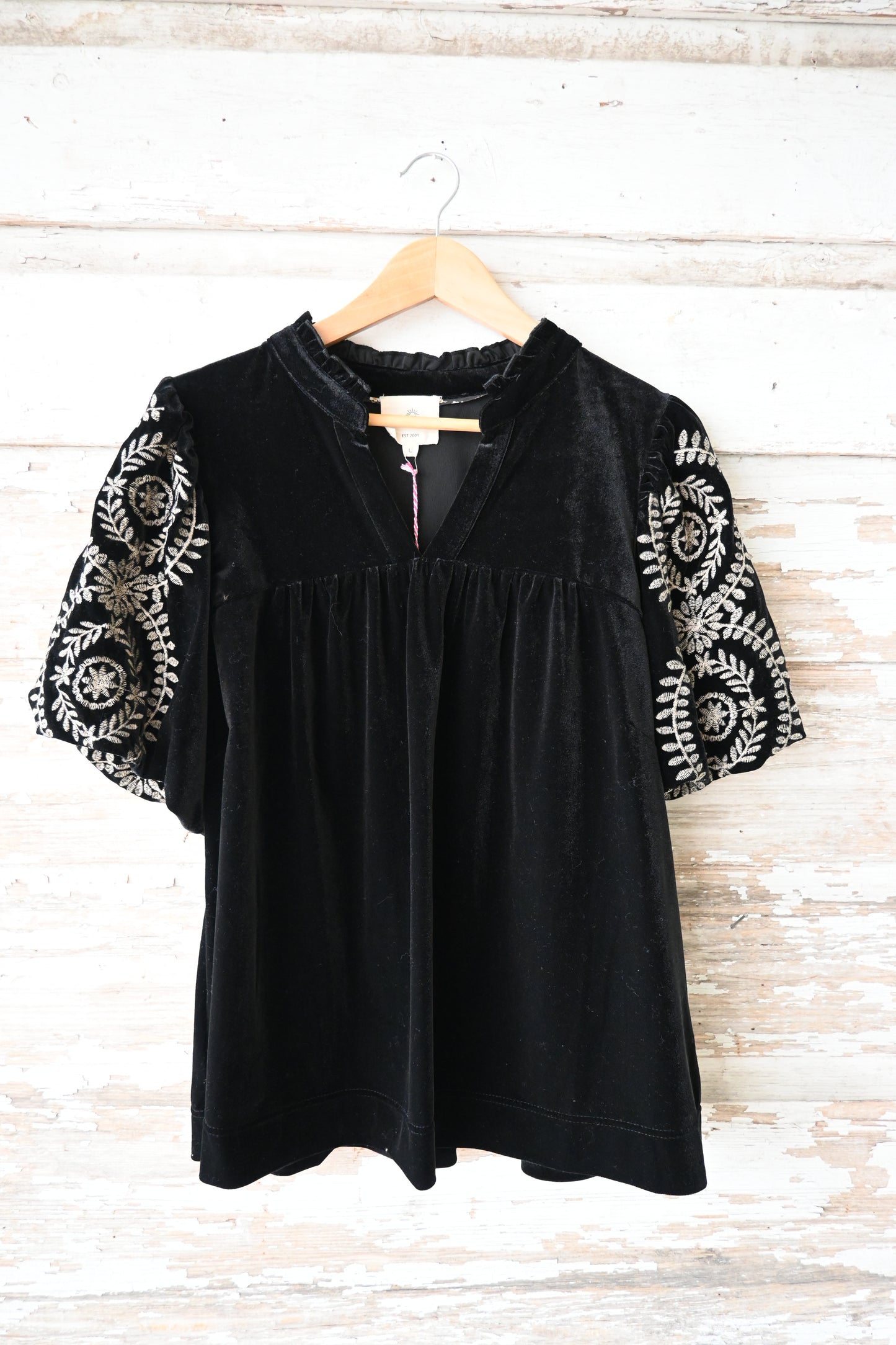 BLACK VELVET BLOUSE