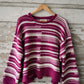 PLUM AND WHITE SWEATER