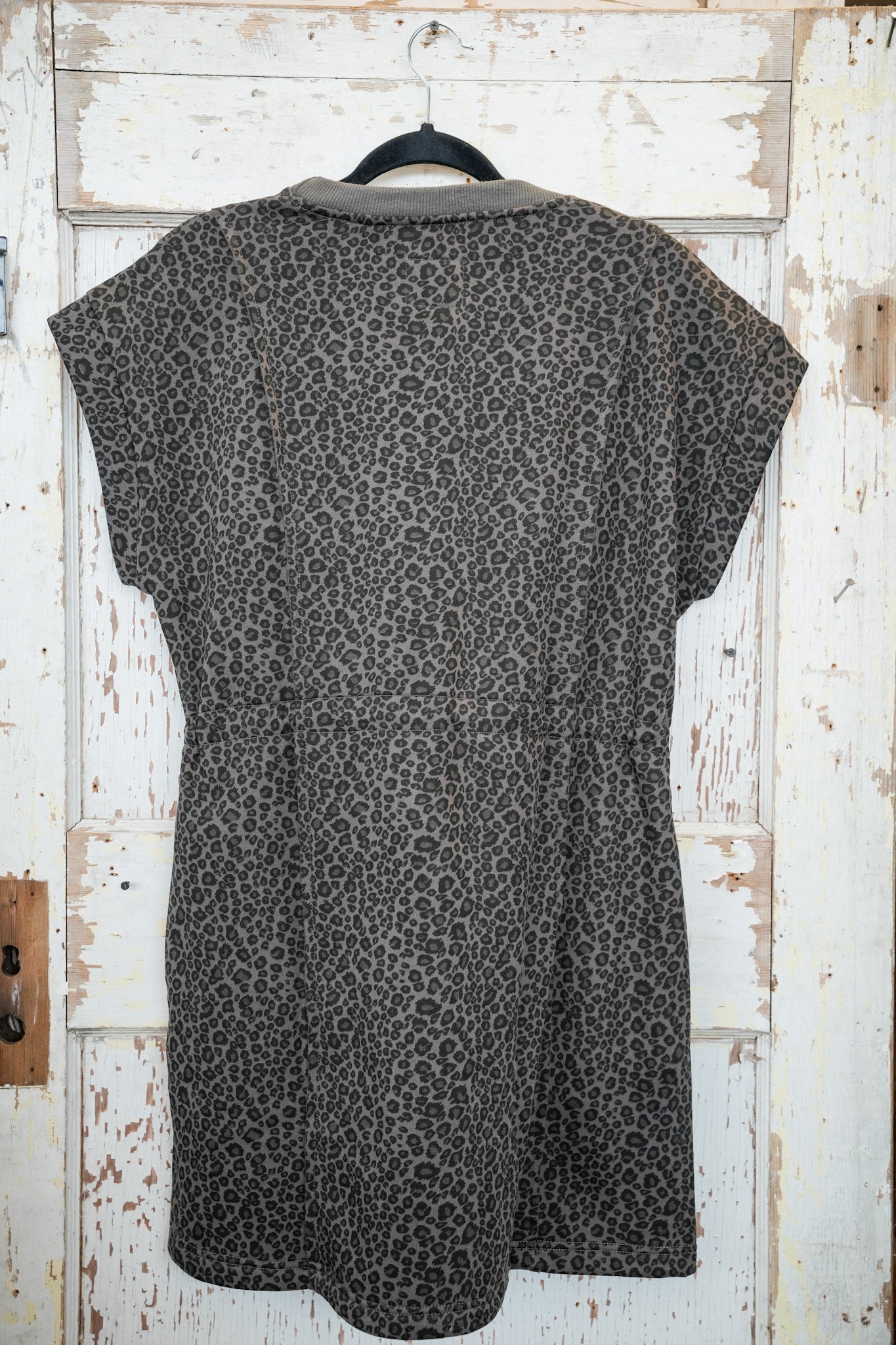 GREY ANIMAL PRINT DRESS