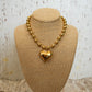 CHUNKY HEART NECKLACE | GOLD