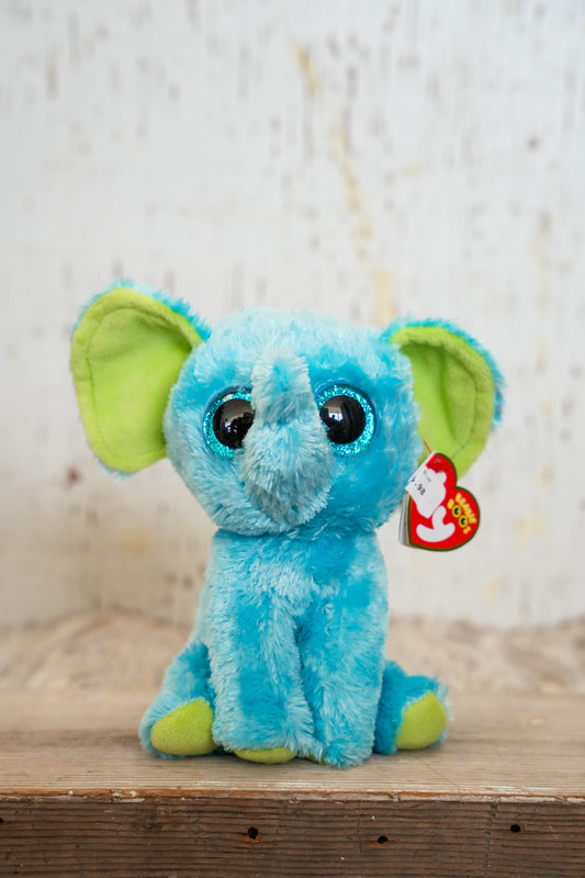 BEANIE BOOS | TRUNKLES ELEPHANT BLUE