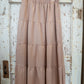 PANELED MAXI SKIRT ROSEWATER