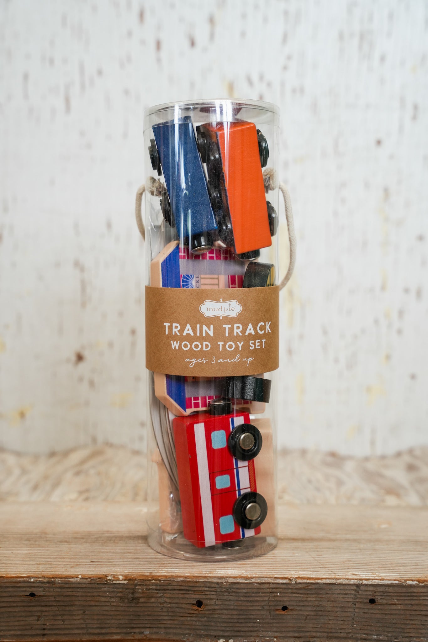TRAIN TRACK WOOD TOY SET