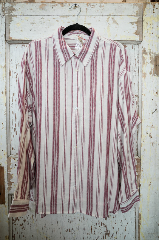 TOP WINE DYE STRIPES | PLUS
