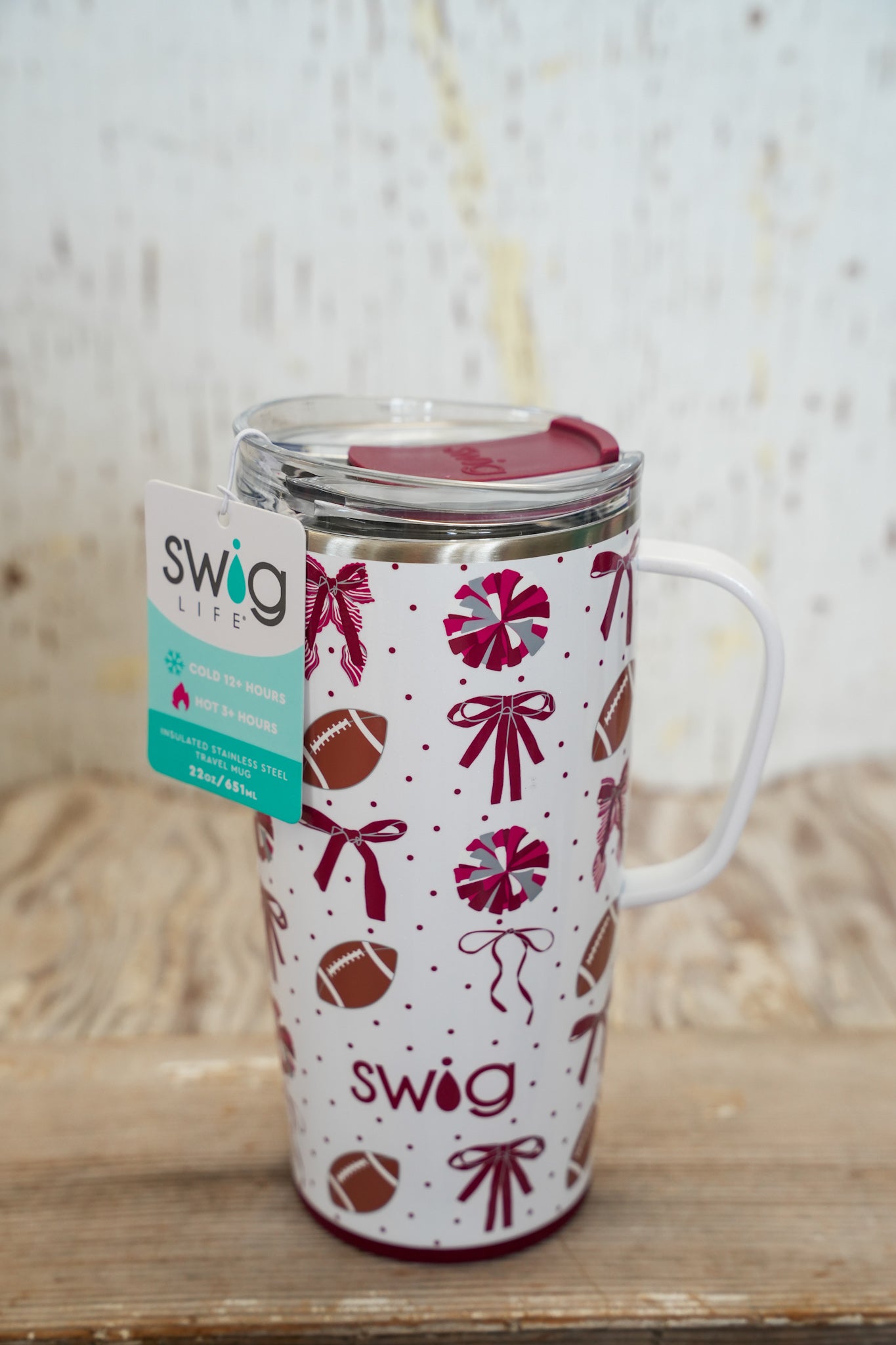 MAROON TRAVEL CUP 22 OZ