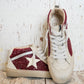 PAULINA DARK RED GLITTER SNEAKER