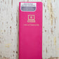 HOT PINK PASSWORD JOURNAL