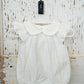 WHITE COLLARED POPLIN BUBBLE ONSIE