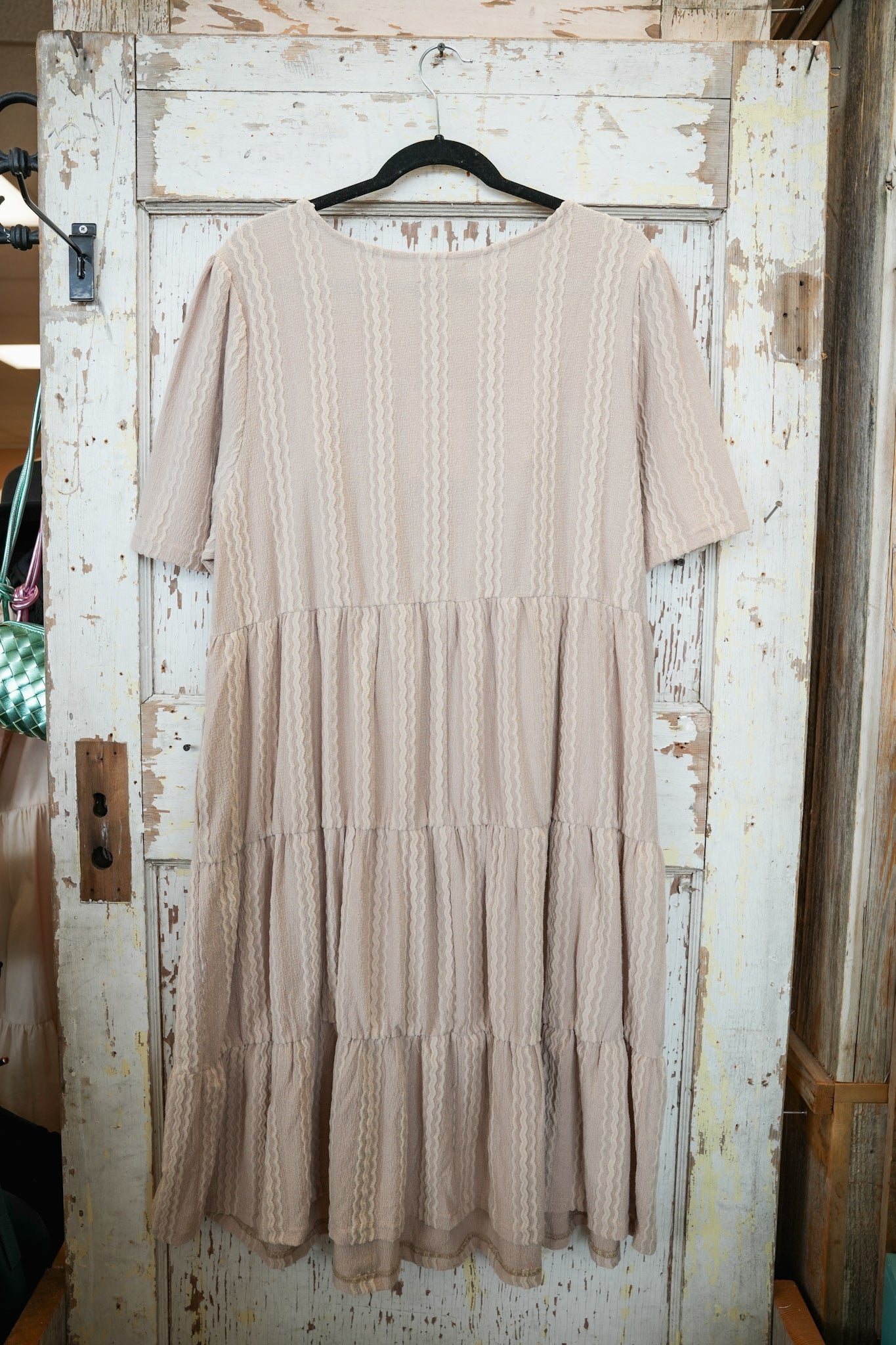 TIERED DRESS NATURAL | PLUS
