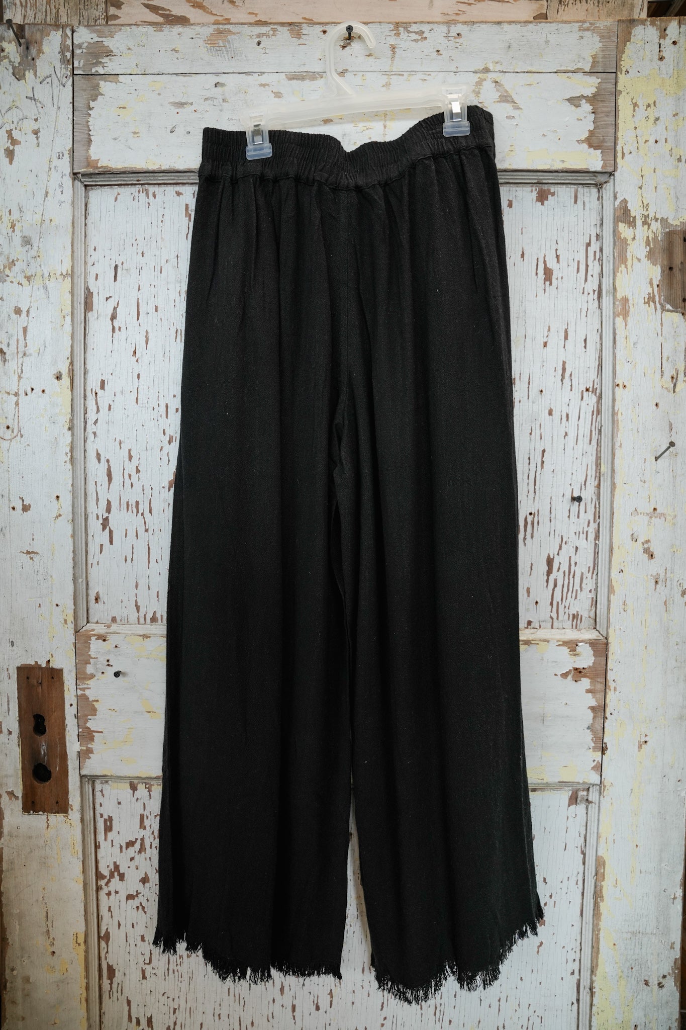 BLACK ELASTIC BAND PANTS