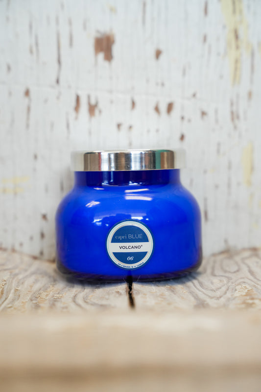 BLUE SIGNATURE JAR VOLCANO CANDLE | 19 OZ